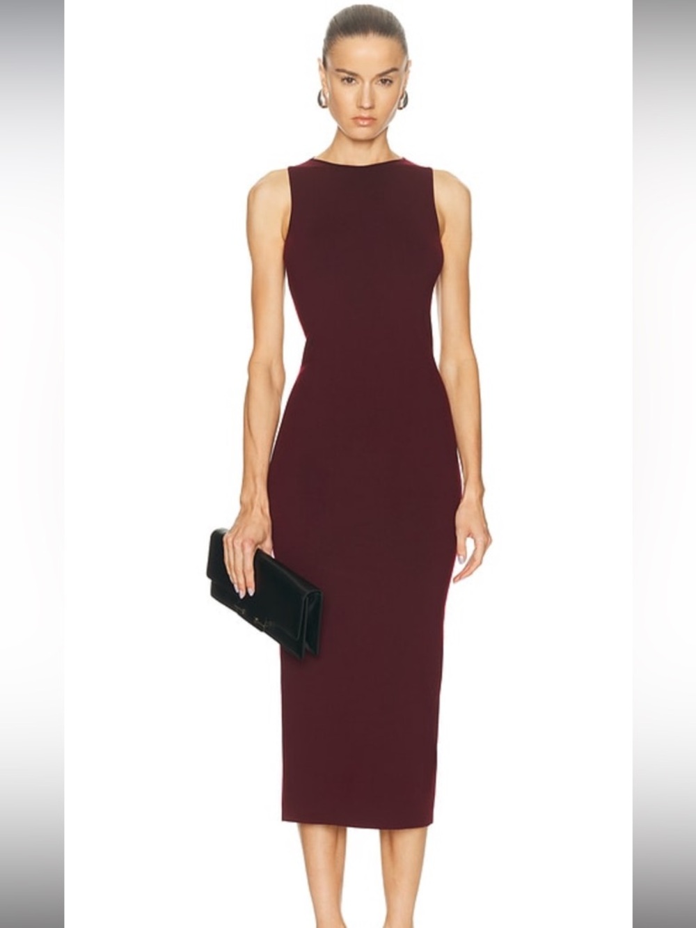 NWT Flore Flore Esme Midi Dress in Choco Plum